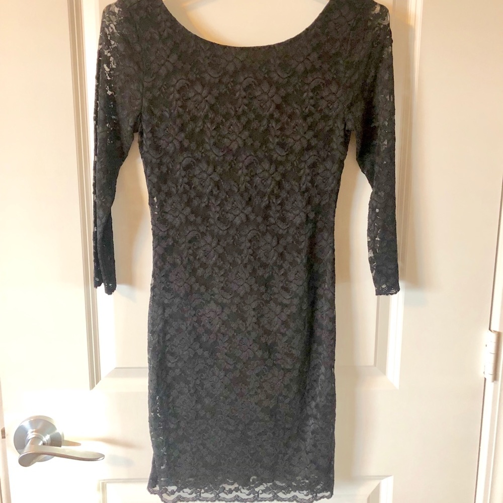 Lace black dress